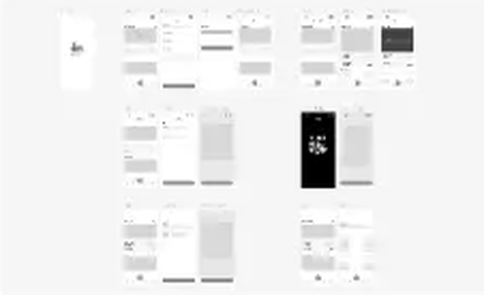 Cafe-In wireframes