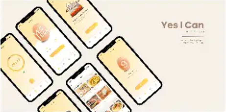 Yes I Can egg timer mobile app screens with countdown and doneness selector