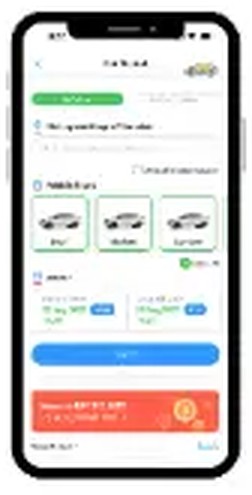 Car rental booking screen 1