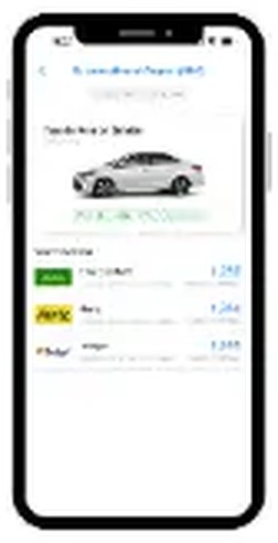 Car rental booking screen 5