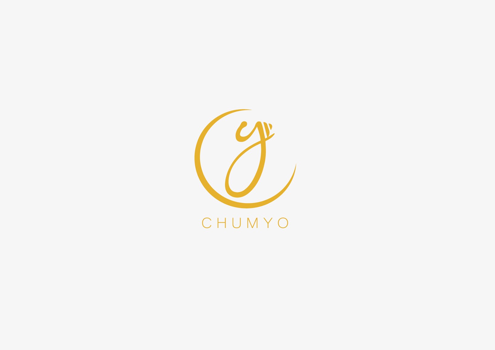 Final Chumyo logo in gold with the CHUMYO wordmark on a white background