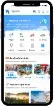 Flight booking mobile screen 1