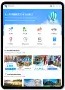 Flight booking tablet screen 1