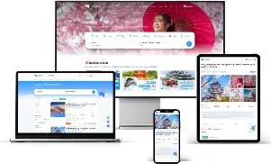 Tour product responsive website across desktop, tablet and mobile